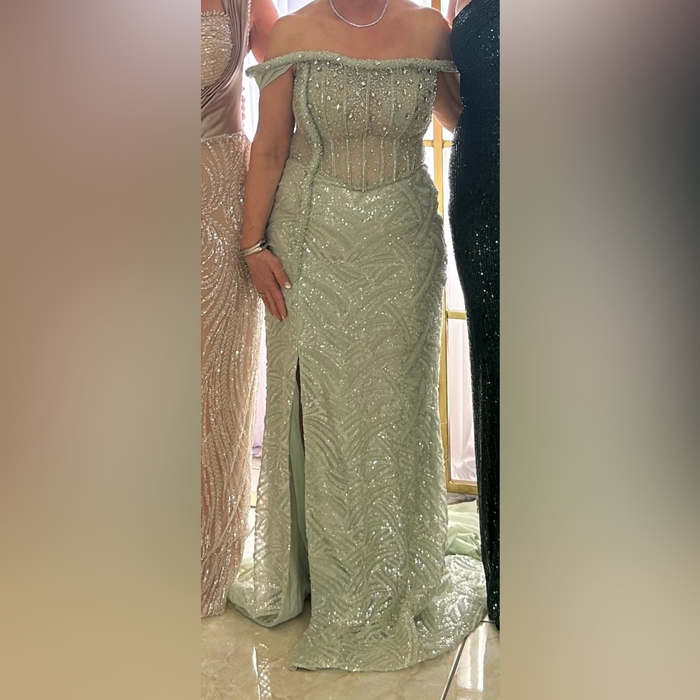 Green Gown for parties/weddings